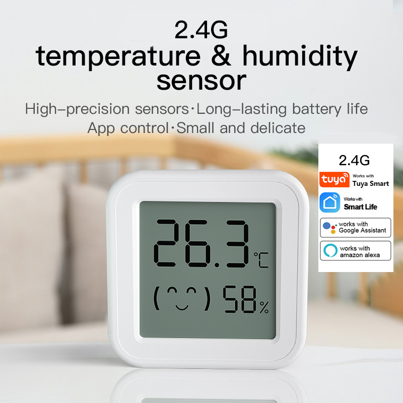 Digital Hygrometer Probe - Bluetooth 温度湿度センサーミニ LCD スクリーンスマート Tuya APP