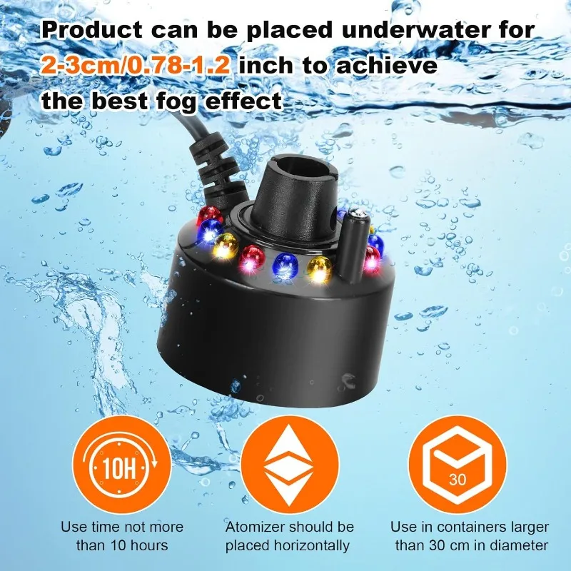 超音波アトマイザー ミストメーカー ミスターフォガー 噴水池 - Terrarium Fogger Ultrasonic のレビューと価格