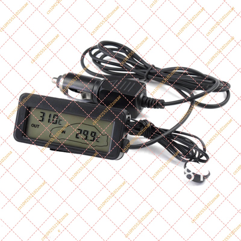 12V デジタル車用温度計湿度計 LCD バックライトミニ自 - Digital Hygrometer Probe のレビューと価格