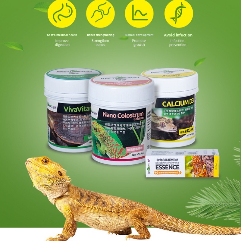 Reptizoo 爬虫類カルシウムパウダー & D3 - カ - Calcium Powder Reptile のレビューと価格